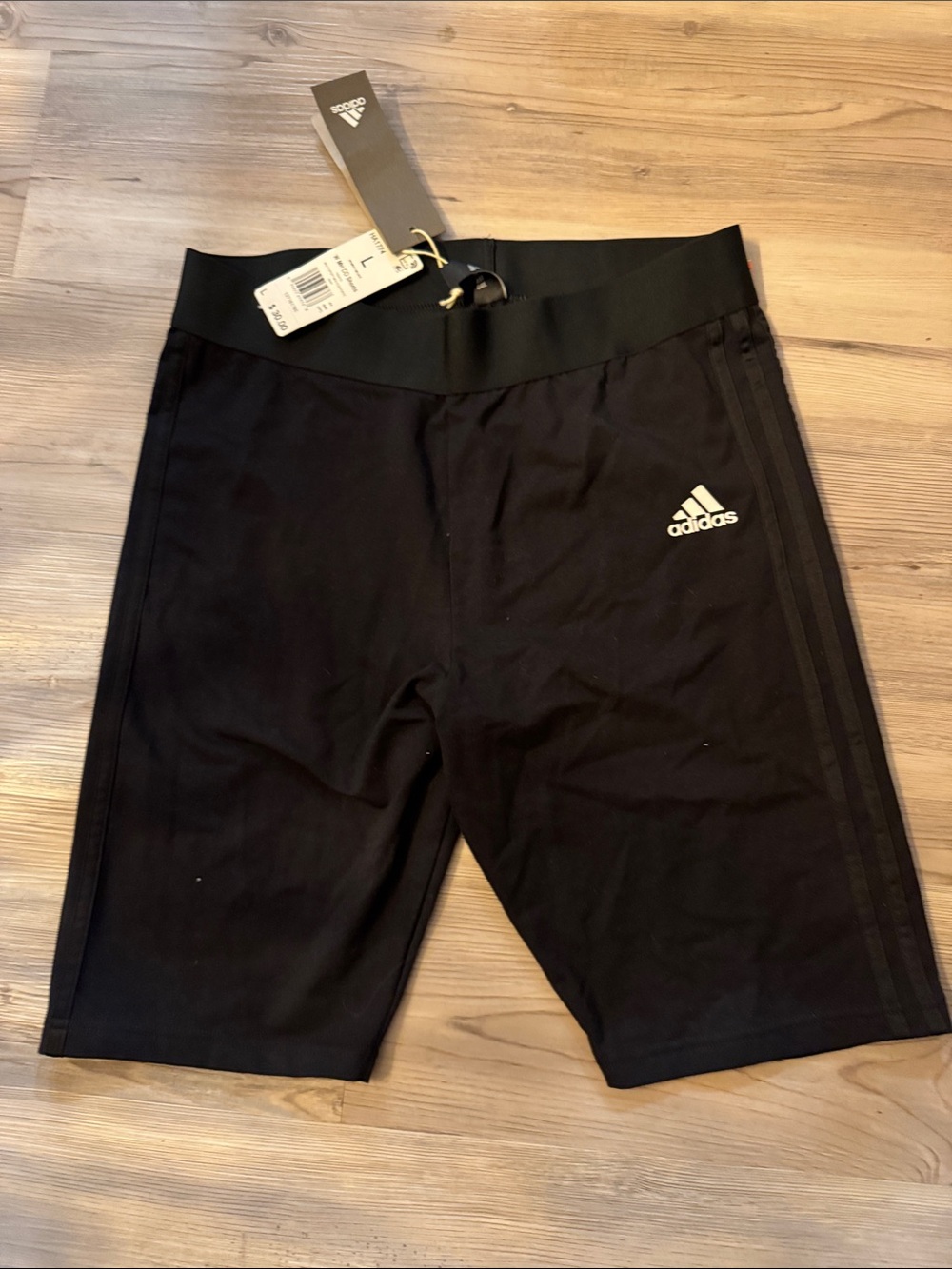 adidas Black Athletic Training Shorts with Logo